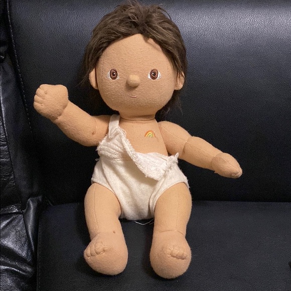 Adorable Brown-Haired Plush Doll DINKUM DOLL - Picture 2 of 4
